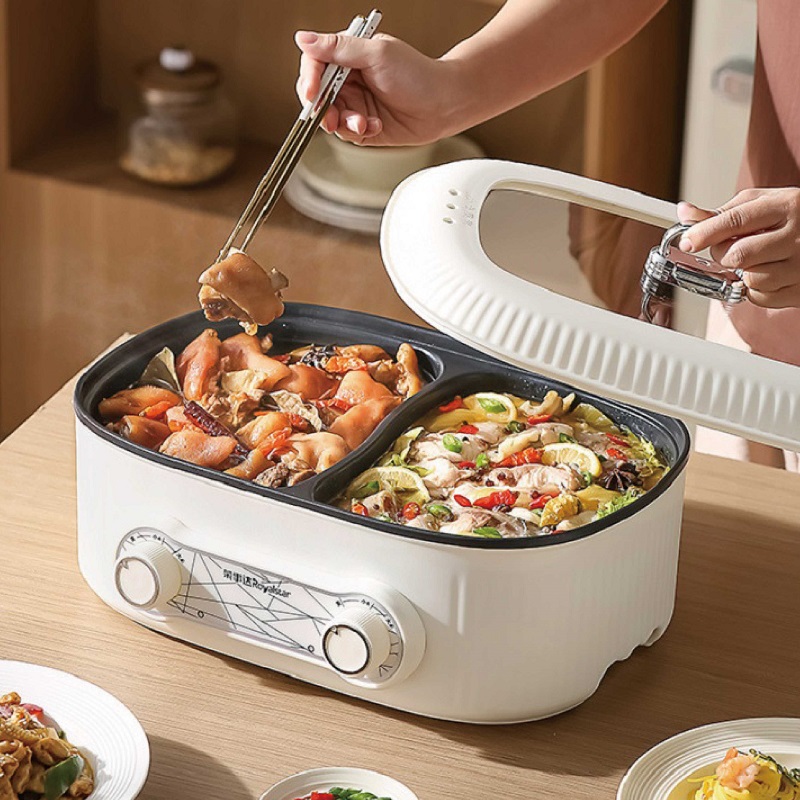 Slow Cooker Ceramic - 6L 더블 라이너 전기 냄비 대용량