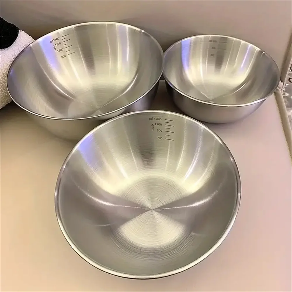 Stand Mixer Bowl - 1-3 스테인리스 스틸 볼 세트(저울 포함)
