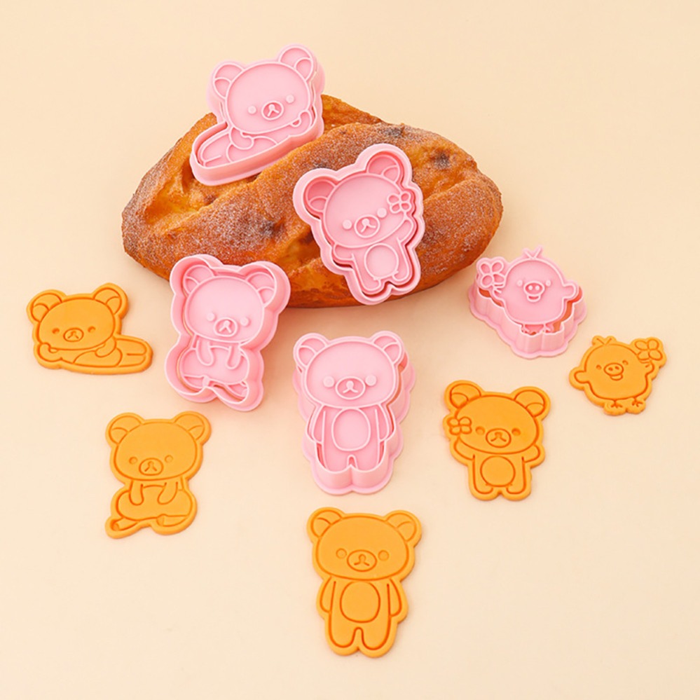 Kitchen Appliances For Baking - 쿠키 커터 만화 곰 비스킷 몰드