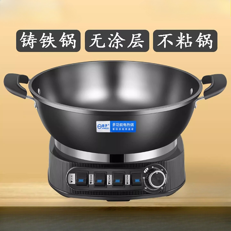 전기 프라이팬 붙지 않는 다기능 전기 가열 튀김 및 찜 - Slow Cooker Ceramic 리뷰 및 가격