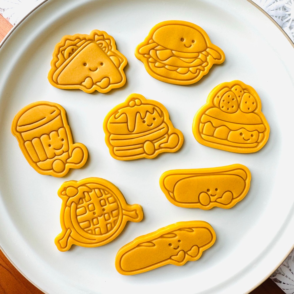 귀여운 버거 샌드위치 쿠키 커터 만화 케이크 비스킷 몰 - Kitchen Appliances For Baking 리뷰 및 가격