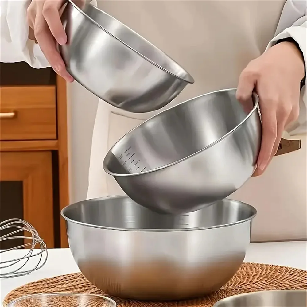 1-3 스테인리스 스틸 볼 세트(저울 포함) - 요리, - Stand Mixer Bowl 리뷰 및 가격