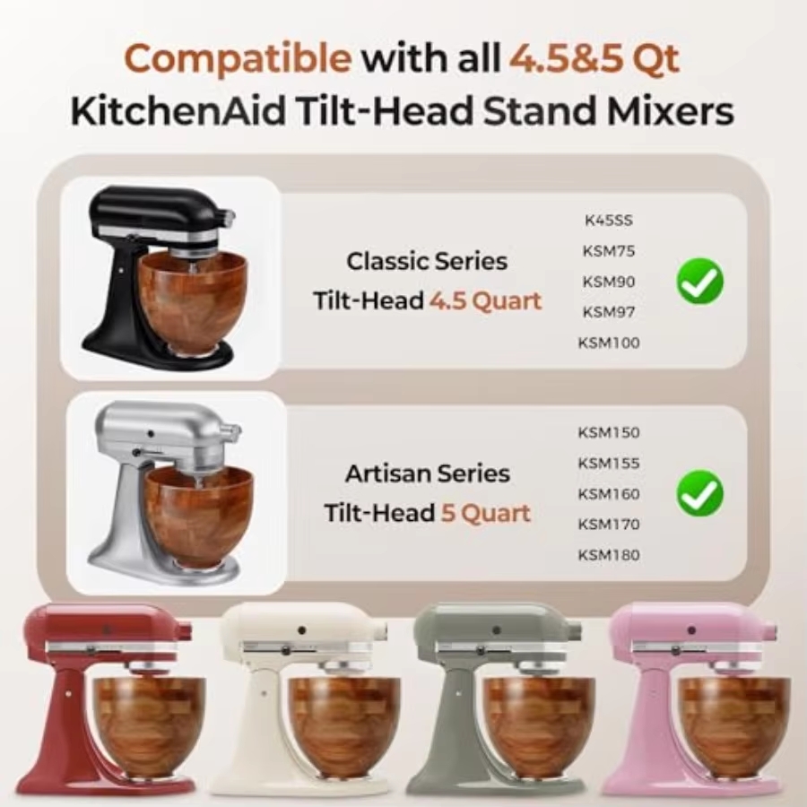 홈베이커를 위한 스탠드 믹서 믹싱볼: 9.3x7.3인치 - Stand Mixer Bowl 리뷰 및 가격