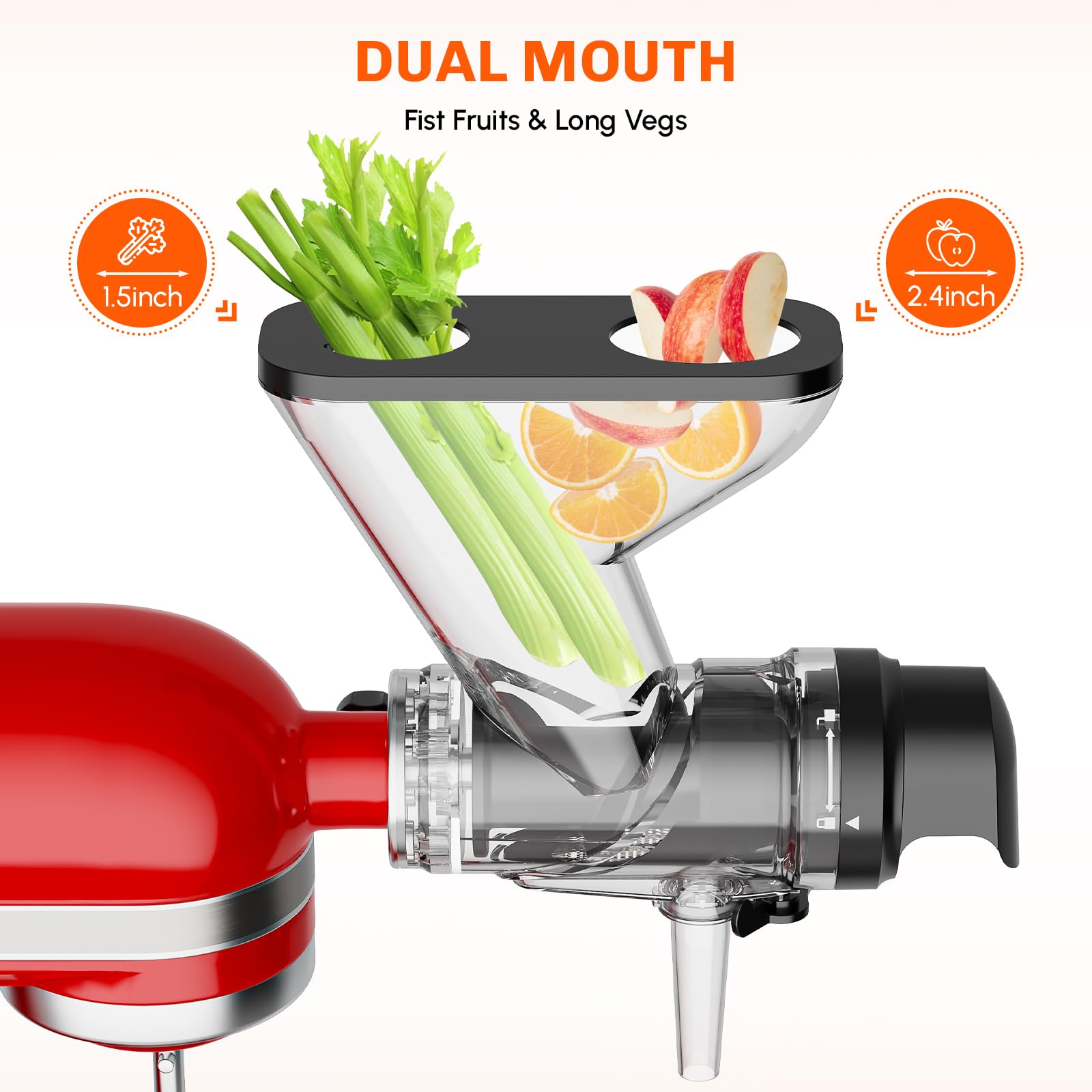 키친에이드 스탠드 믹서용 저속 냉압착 착즙기, 이중 공 - Kitchen Appliances Germany 리뷰 및 가격