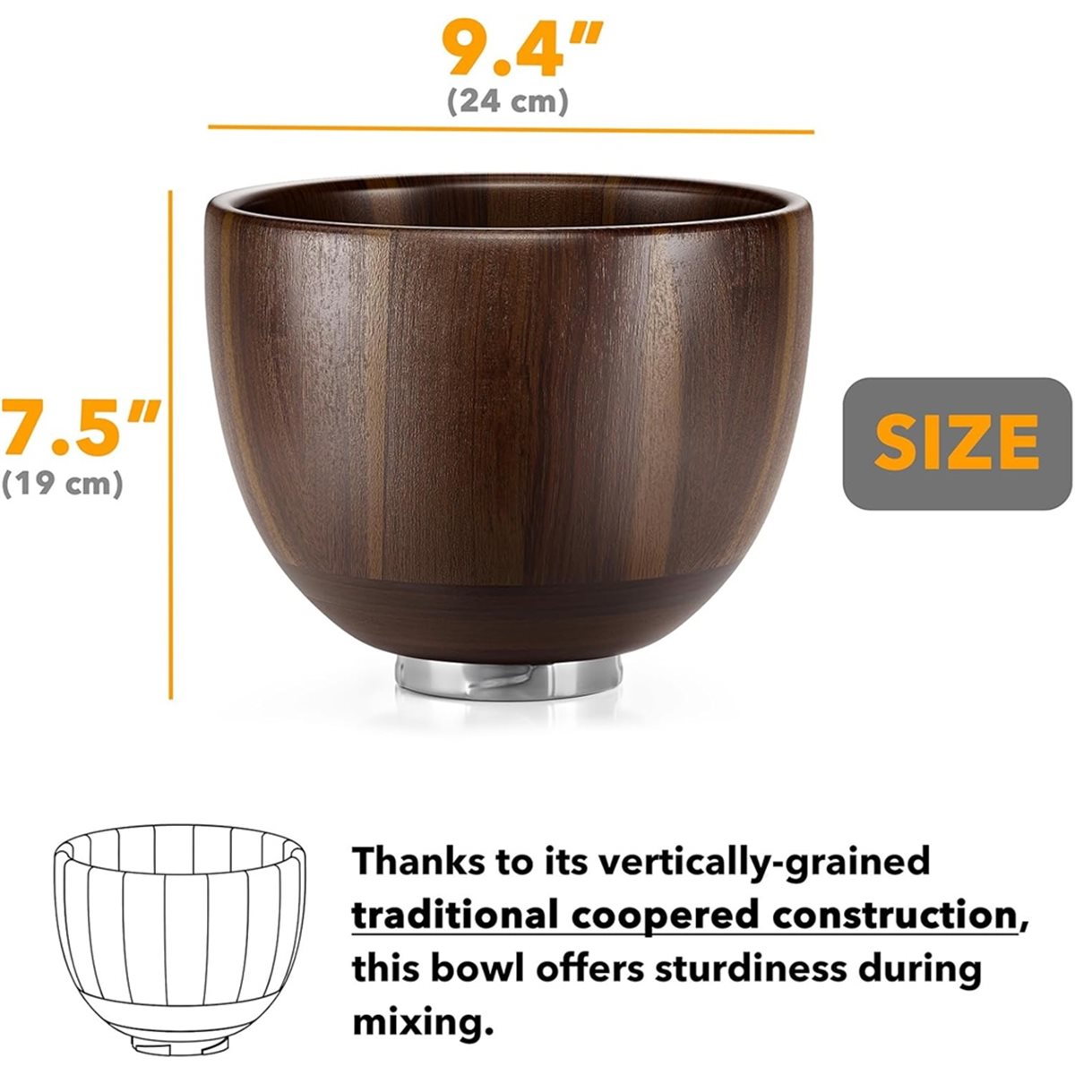 (A25M) 나무 그릇 믹서 - 키친에이드 4.5 &  - Stand Mixer Bowl 리뷰 및 가격